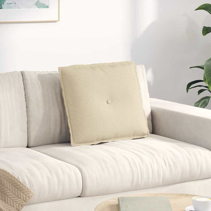 Rückenkissen Creme 50 x 19 x 45 cm Stoff