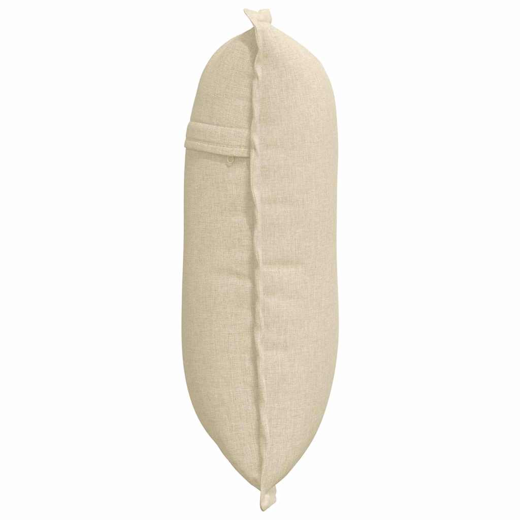 Rückenkissen Creme 50 x 19 x 45 cm Stoff