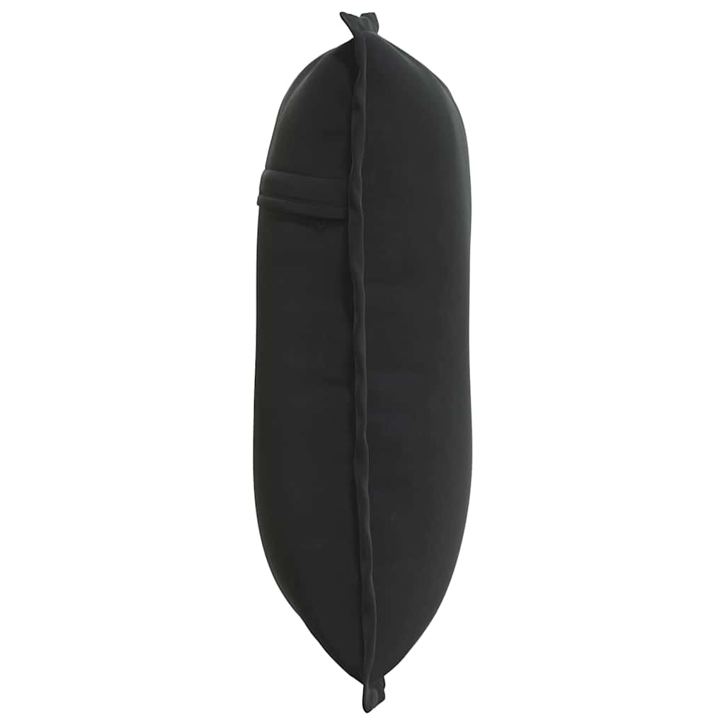 Rückenkissen Schwarz 50 x 45 cm Cordstoff