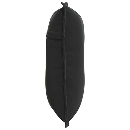 Rückenkissen Schwarz 50 x 45 cm Cordstoff