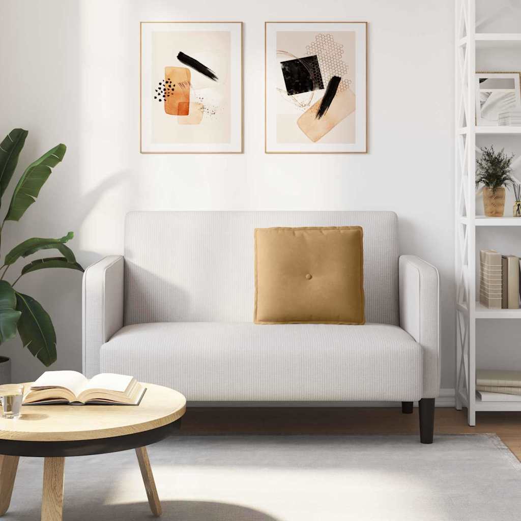 Rückenkissen Braun 50 x 45 cm Cordstoff