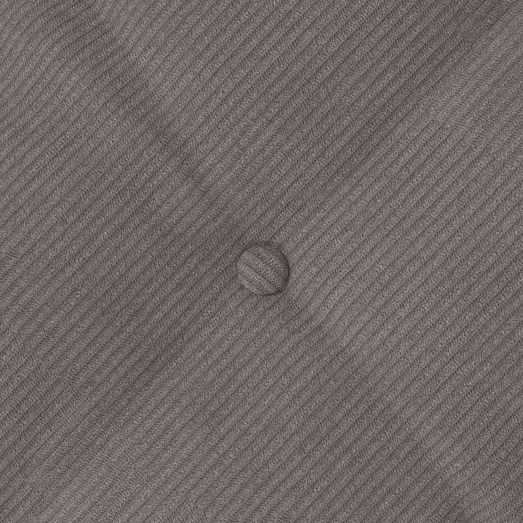 Rückenkissen Hellgrau 50 x 45 cm Cordstoff