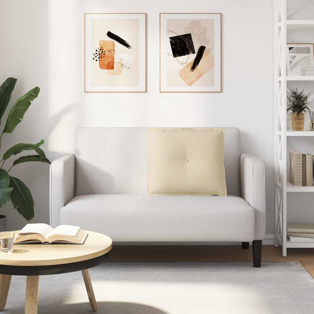 Rückenkissen Creme 60 x 19 x 50 cm Stoff