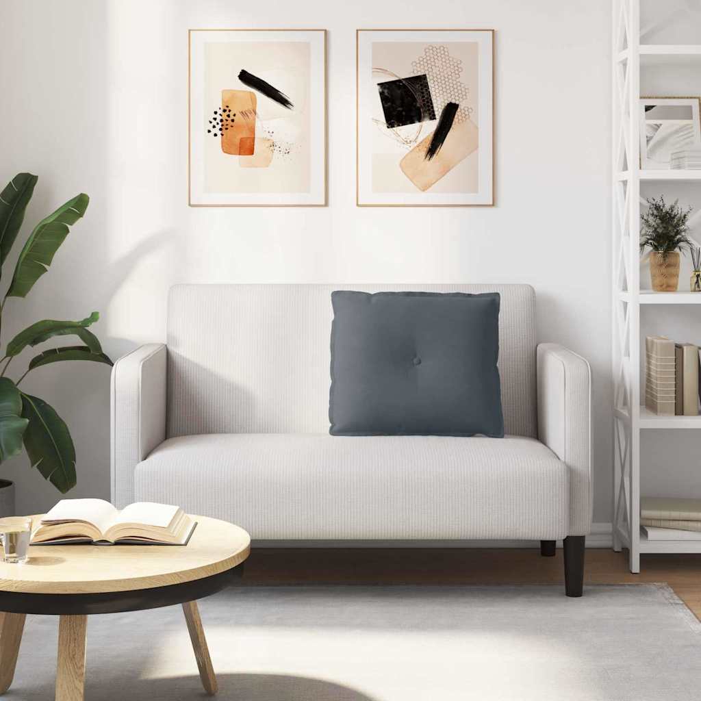 Rückenkissen Dunkelgrau 60 x 50 cm Cordstoff