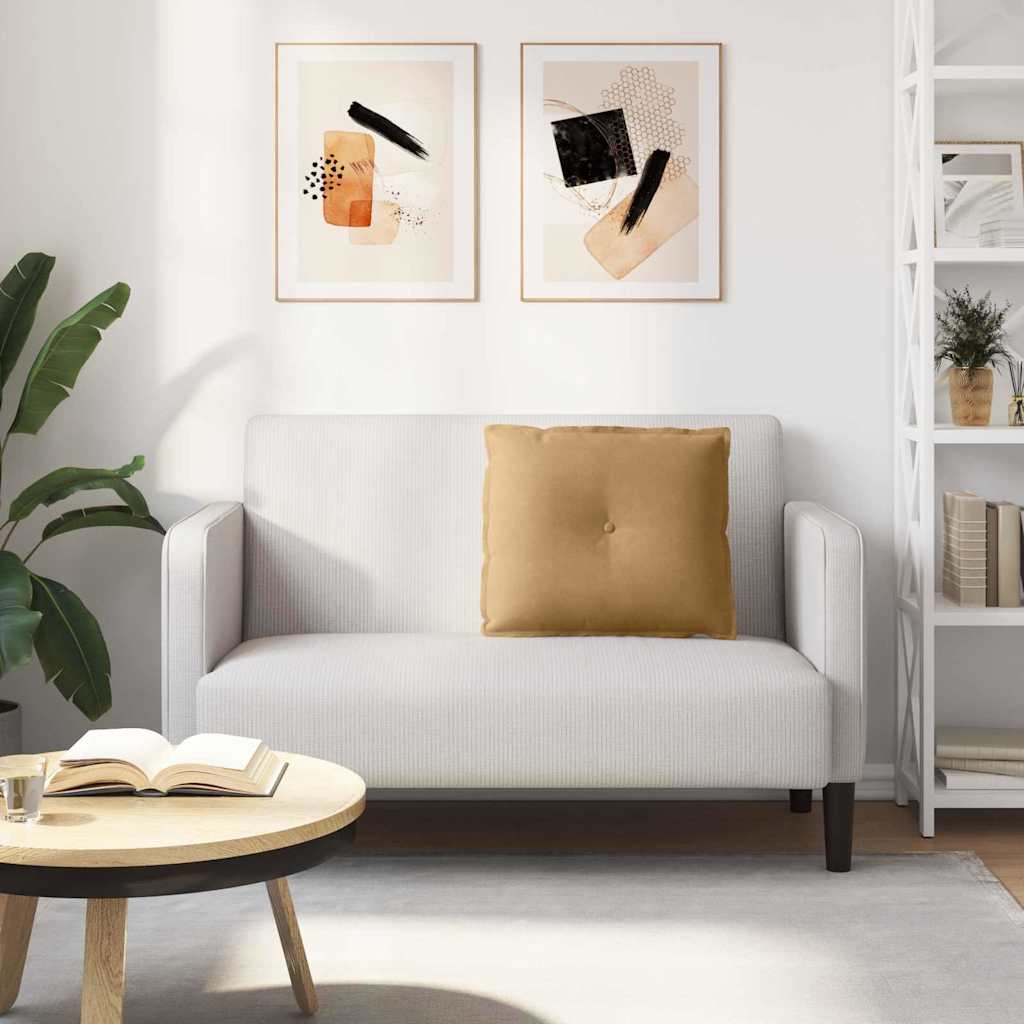 Rückenkissen Braun 60 x 50 cm Cordstoff