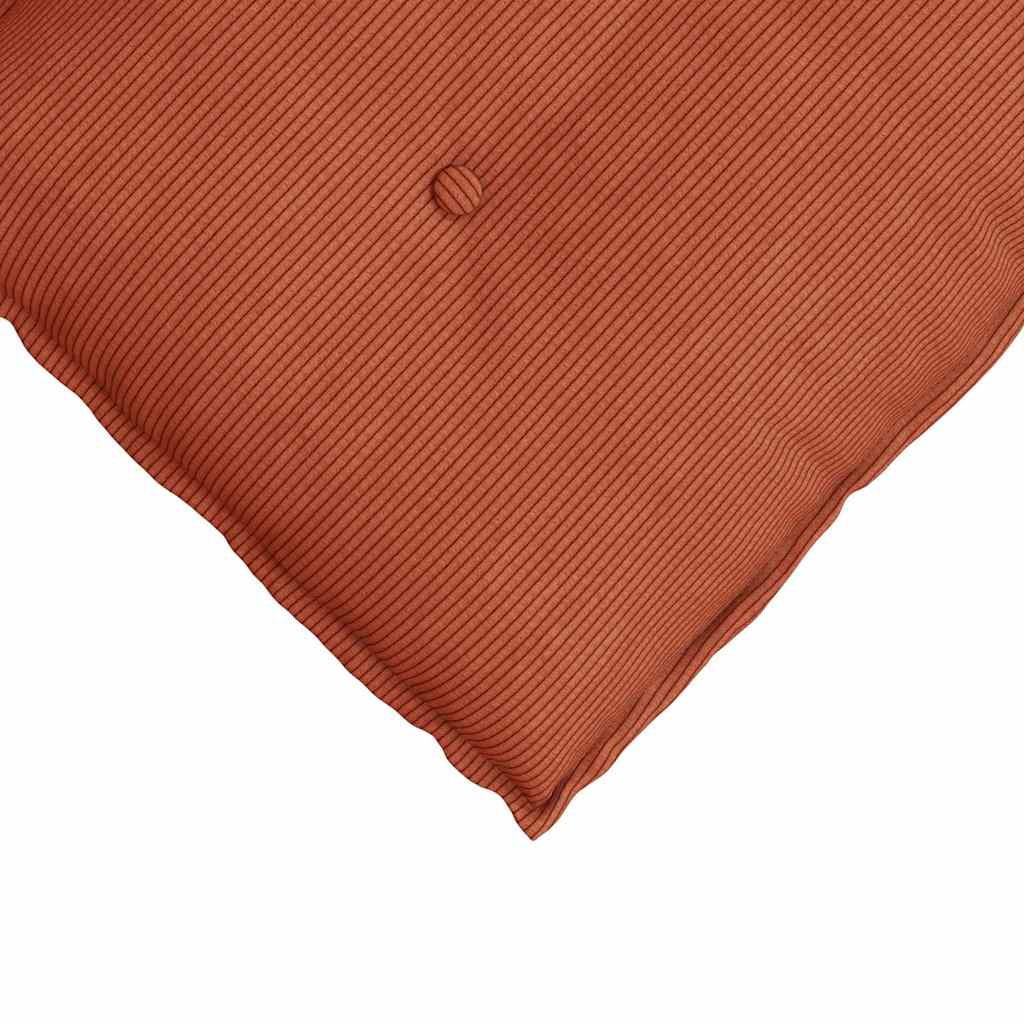 Rückenkissen Rot-Orange 60 x 50 cm Cordstoff