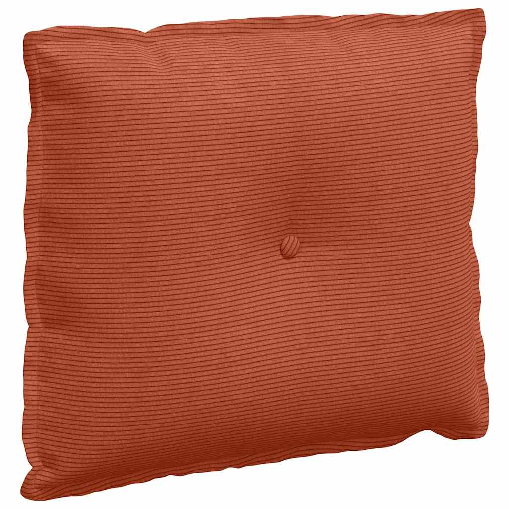 Rückenkissen Rot-Orange 60 x 50 cm Cordstoff