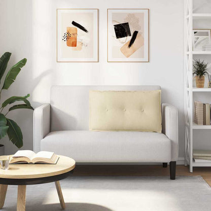 Rückenkissen Creme 80 x 19 x 50 cm Stoff