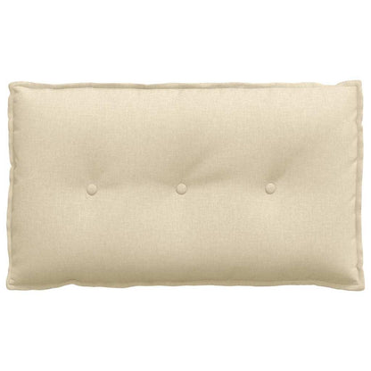 Rückenkissen Creme 80 x 19 x 50 cm Stoff