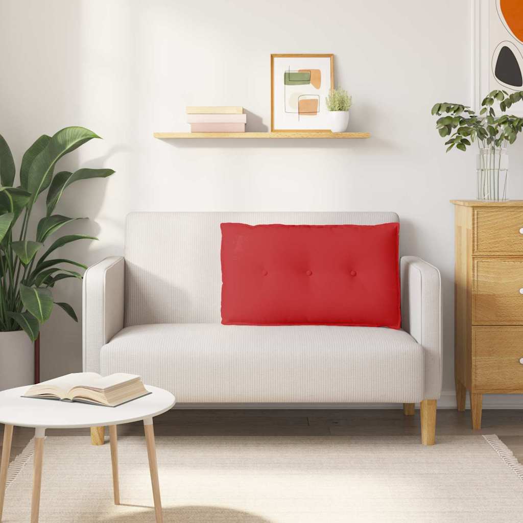 Rückenkissen Rot 80 x 19 x 50 cm Stoff