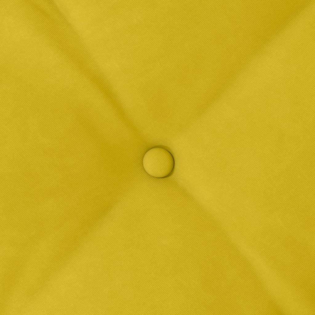 Rückenkissen Gelb 80 x 50 cm Cordstoff