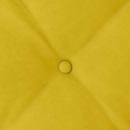 Rückenkissen Gelb 80 x 50 cm Cordstoff