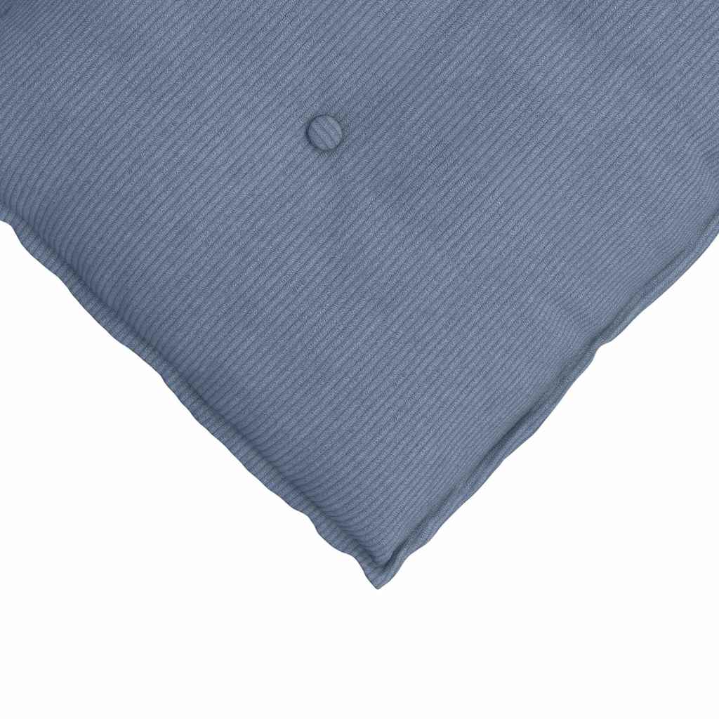 Rückenkissen Blau 80 x 50 cm Cordstoff