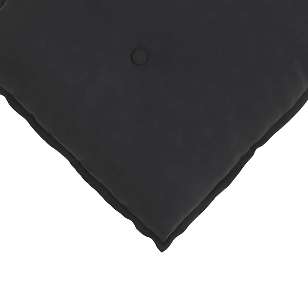 Rückenkissen Schwarz 100 x 50 cm Cordstoff