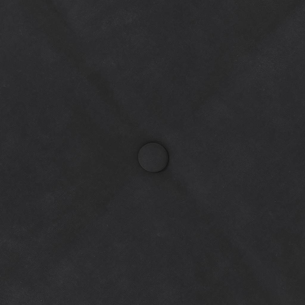 Rückenkissen Schwarz 100 x 50 cm Cordstoff