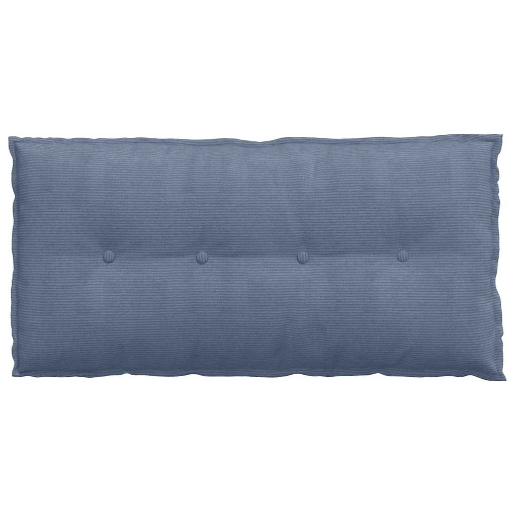 Rückenkissen Blau 100 x 50 cm Cordstoff
