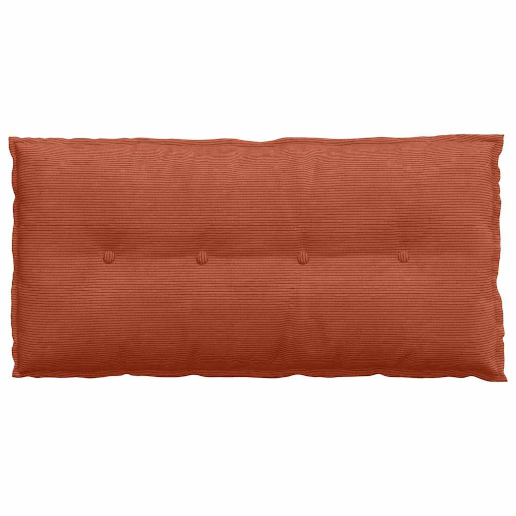 Rückenkissen Rot-Orange 100 x 50 cm Cordstoff