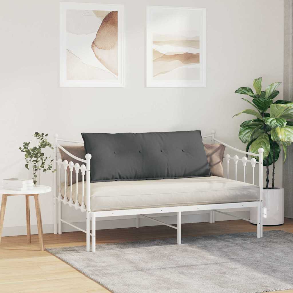 Rückenkissen Dunkelgrau 120 x 19 x 50 cm Stoff