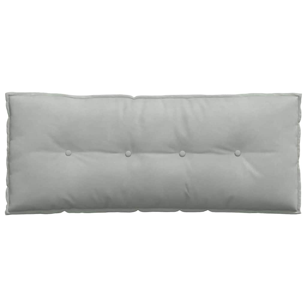 Rückenkissen Hellgrau 120 x 50 cm Cordstoff