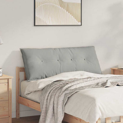 Rückenkissen Hellgrau 120 x 50 cm Mikrofaserstoff