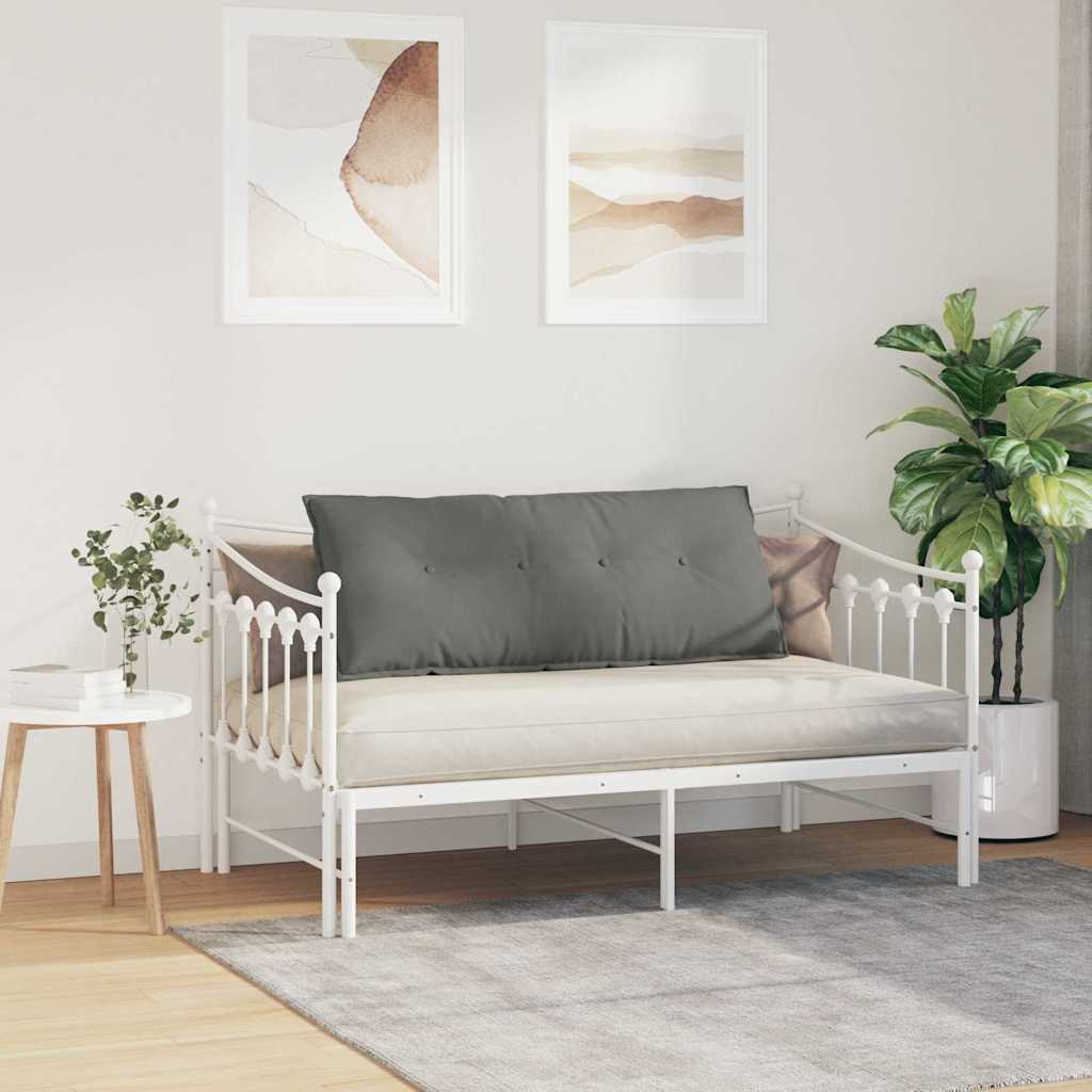 Rückenkissen Dunkelgrau 120 x 50 cm Mikrofaserstoff