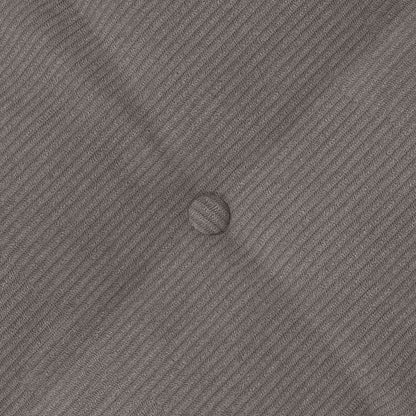 Rückenkissen Hellgrau 120 x 50 cm Cordstoff