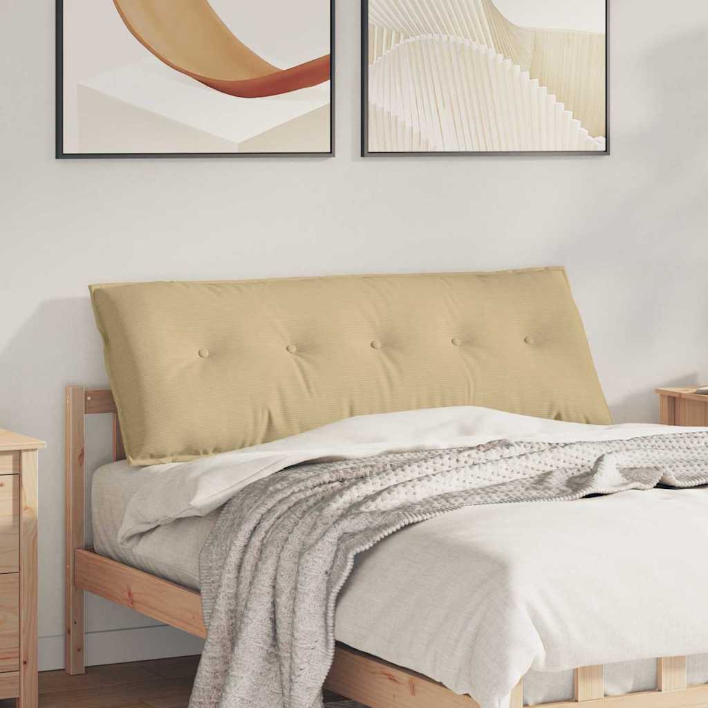 Rückenkissen Grau-Grün 140 x 50 cm Cordstoff