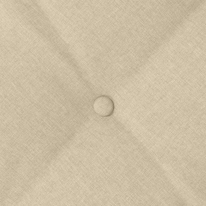 Rückenkissen Creme 160 x 19 x 50 cm Stoff