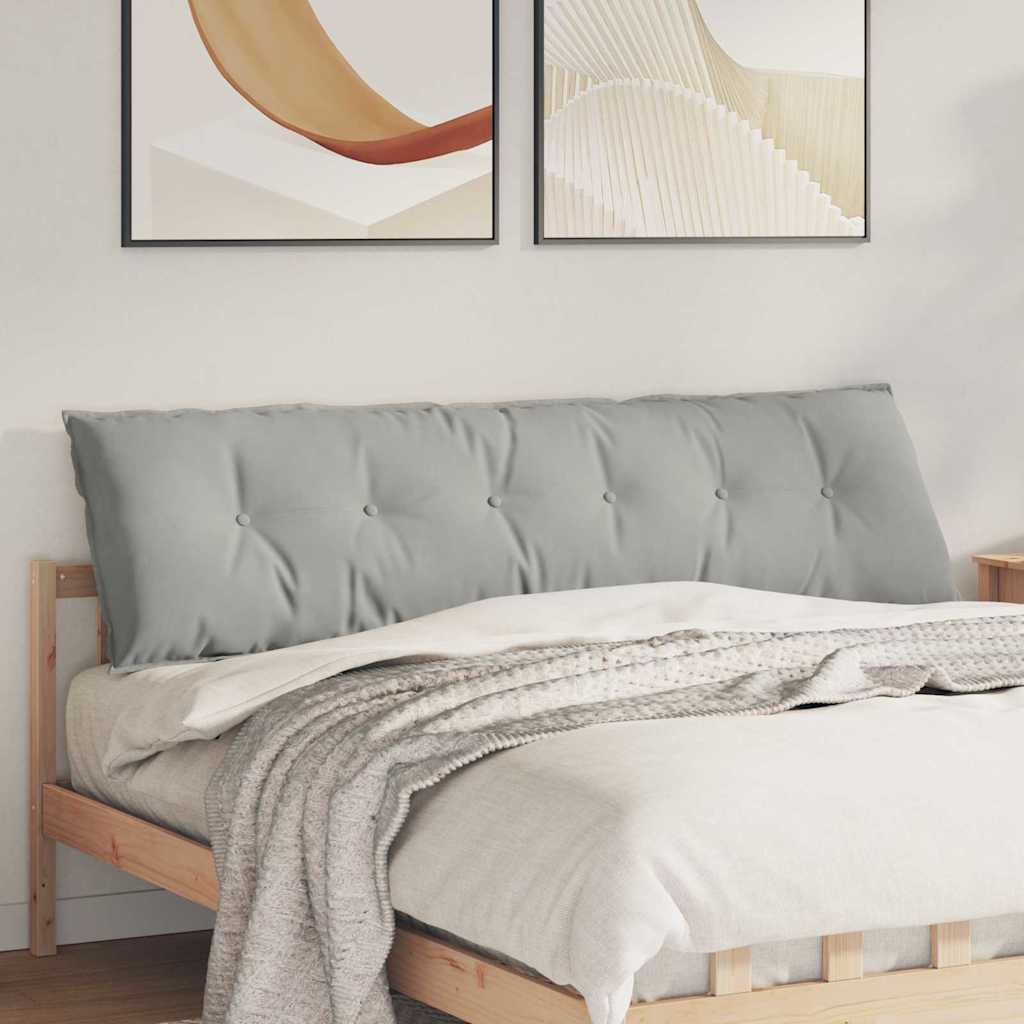 Rückenkissen Hellgrau 180 x 50 cm Mikrofaserstoff