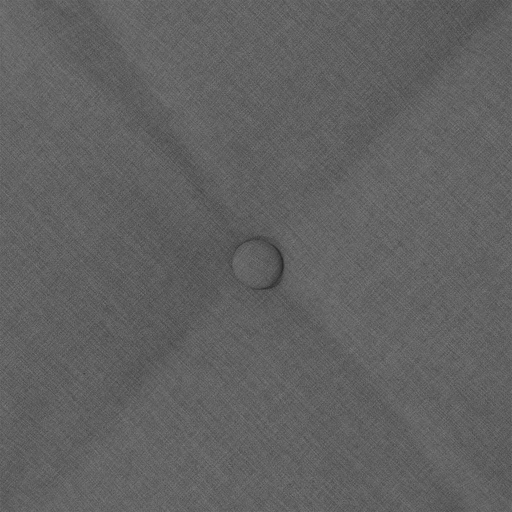 Rückenkissen Dunkelgrau 200 x 19 x 50 cm Stoff