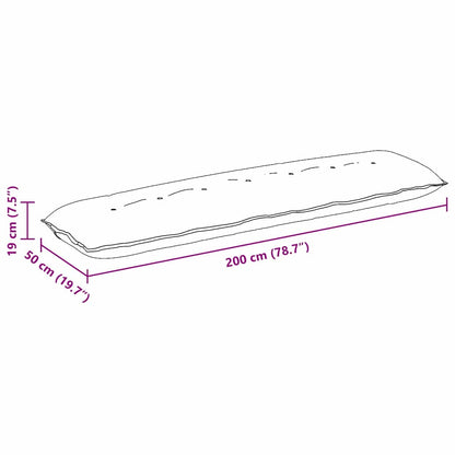 Rückenkissen Helles Gelb 200 x 50 cm Cordstoff