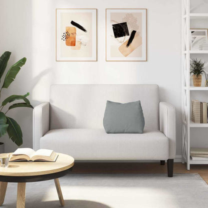 Rückenkissen Hellgrau 45 x 20 x 35 cm Stoff