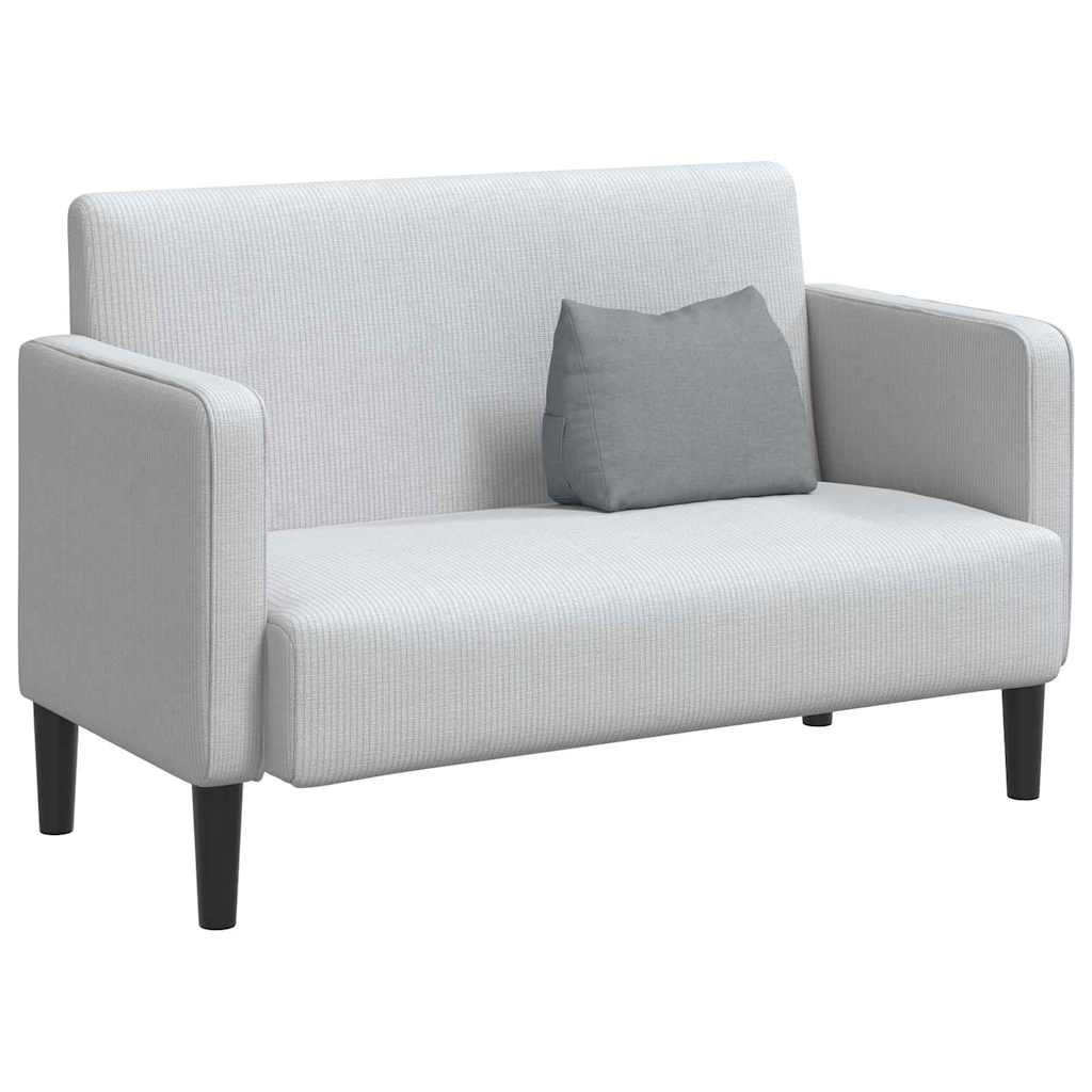 Rückenkissen Hellgrau 45 x 20 x 35 cm Stoff