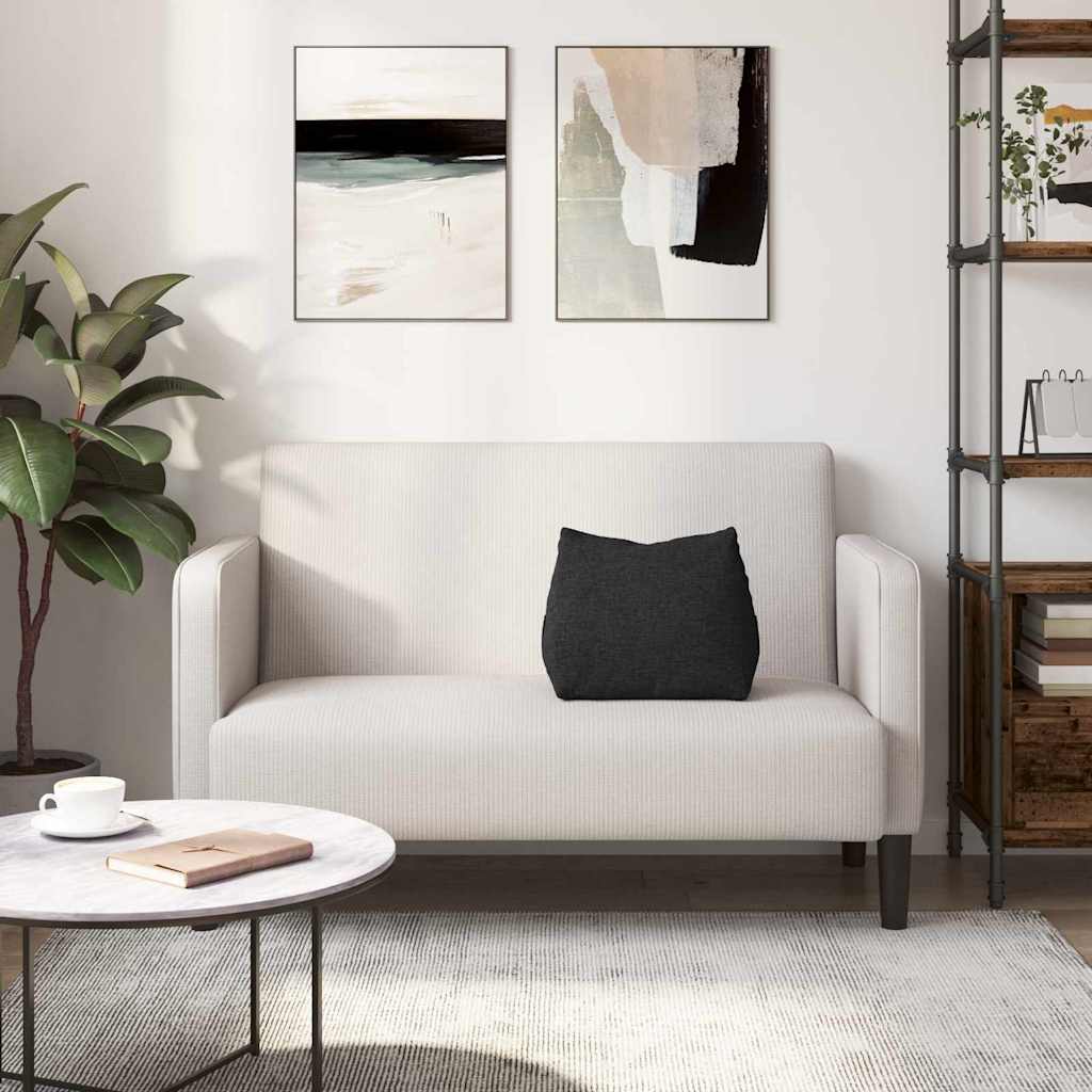 Rückenkissen Schwarz 45 x 20 x 35 cm Stoff