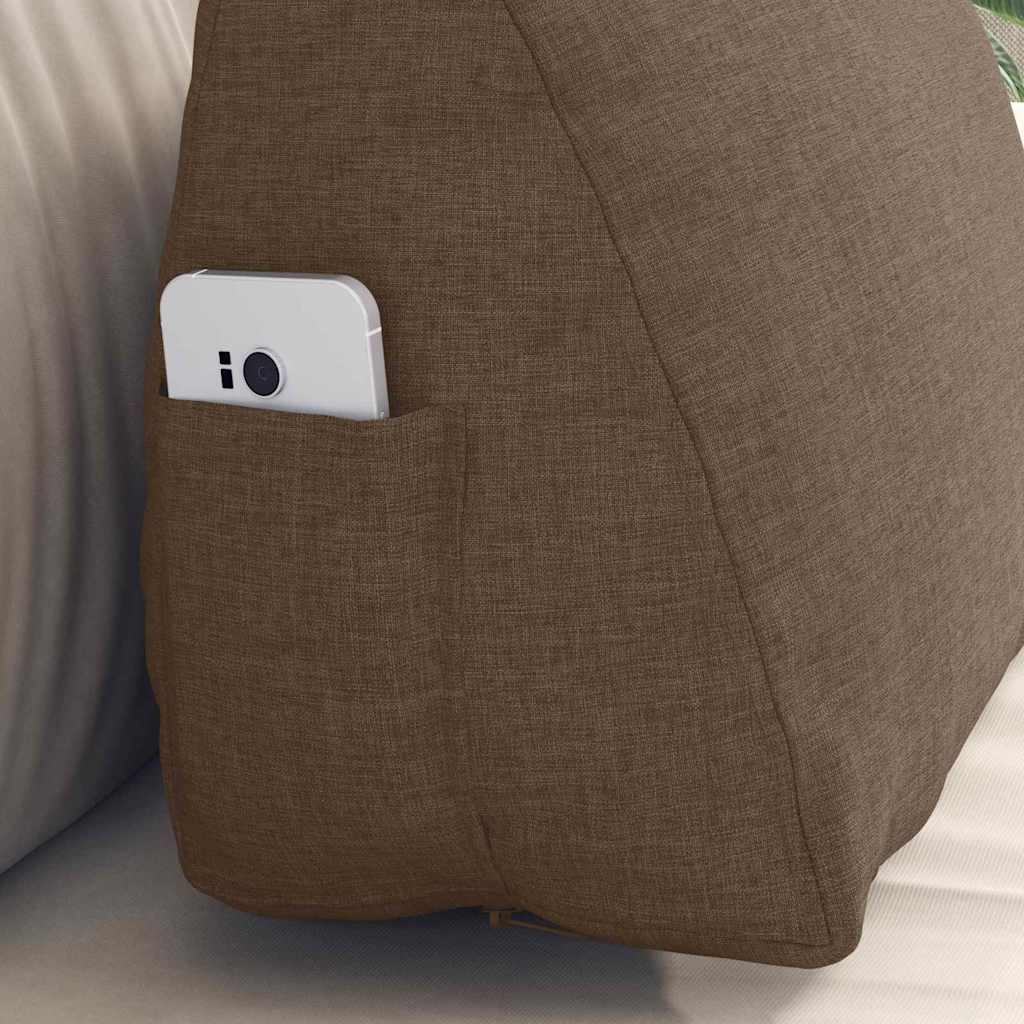 Rückenkissen Braun 45 x 20 x 35 cm Stoff