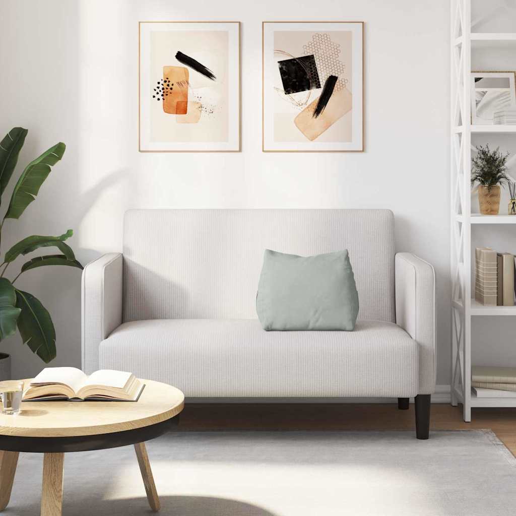 Rückenkissen Hellgrau 45 x 20 x 35 cm Cordstoff