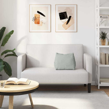 Rückenkissen Hellgrau 45 x 20 x 35 cm Cordstoff