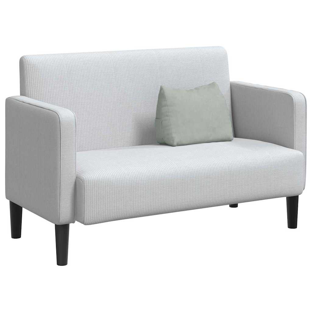 Rückenkissen Hellgrau 45 x 20 x 35 cm Cordstoff