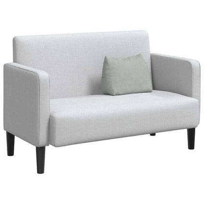 Rückenkissen Hellgrau 45 x 20 x 35 cm Cordstoff