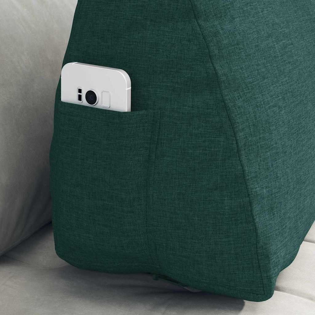 Rückenkissen Dunkelgrün 60 x 20 x 50 cm Stoff
