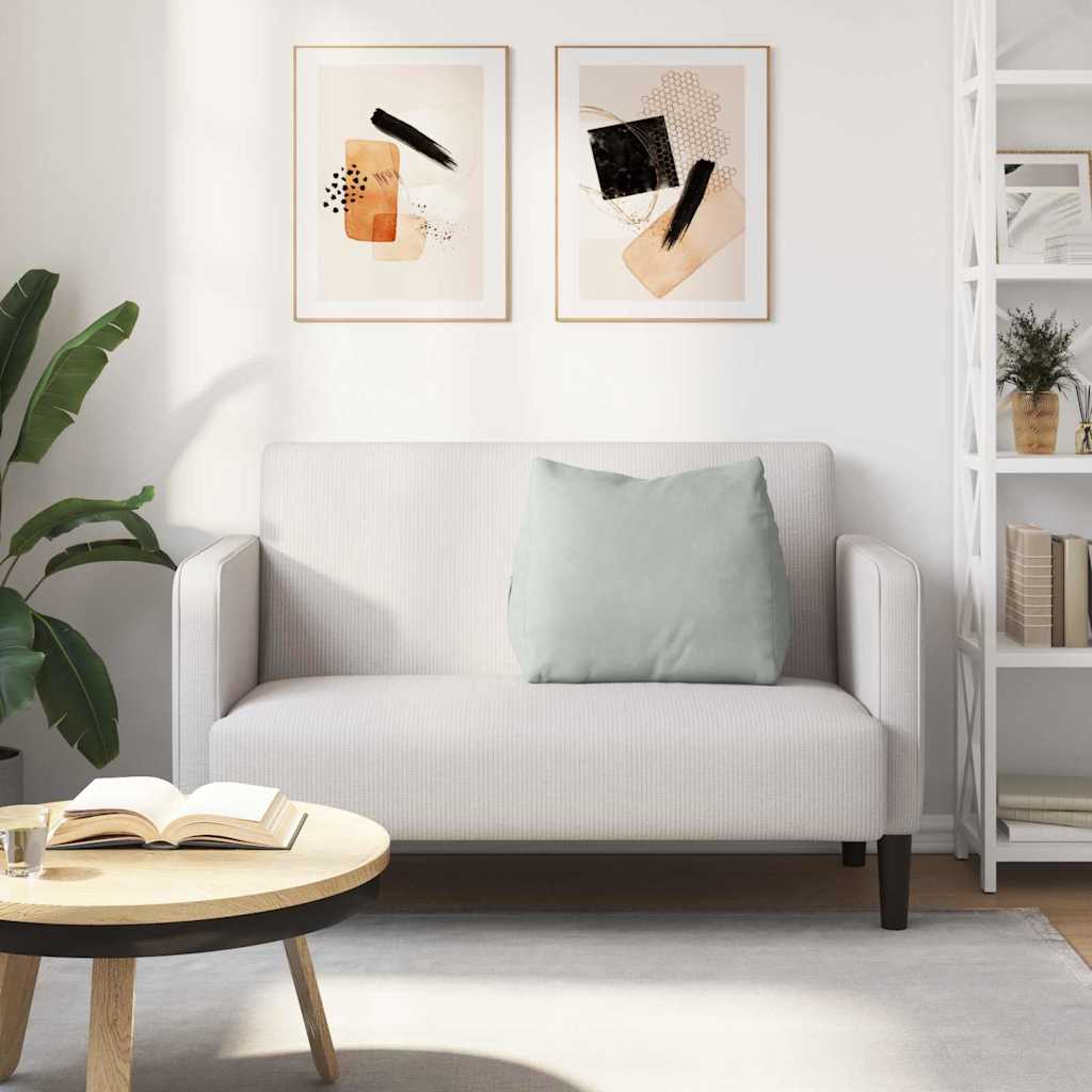 Rückenkissen Hellgrau 60 x 20 x 50 cm Cordstoff