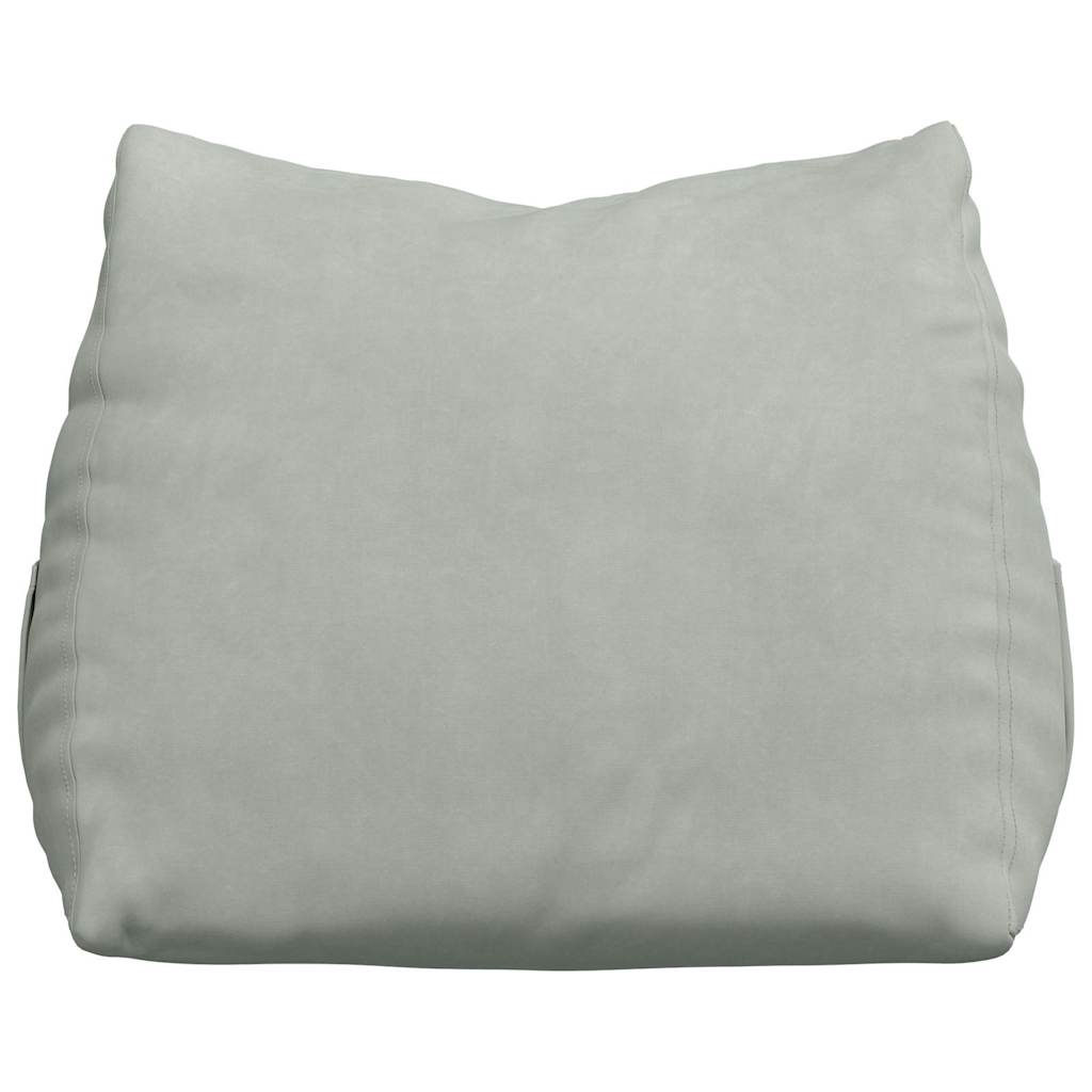 Rückenkissen Hellgrau 60 x 20 x 50 cm Cordstoff