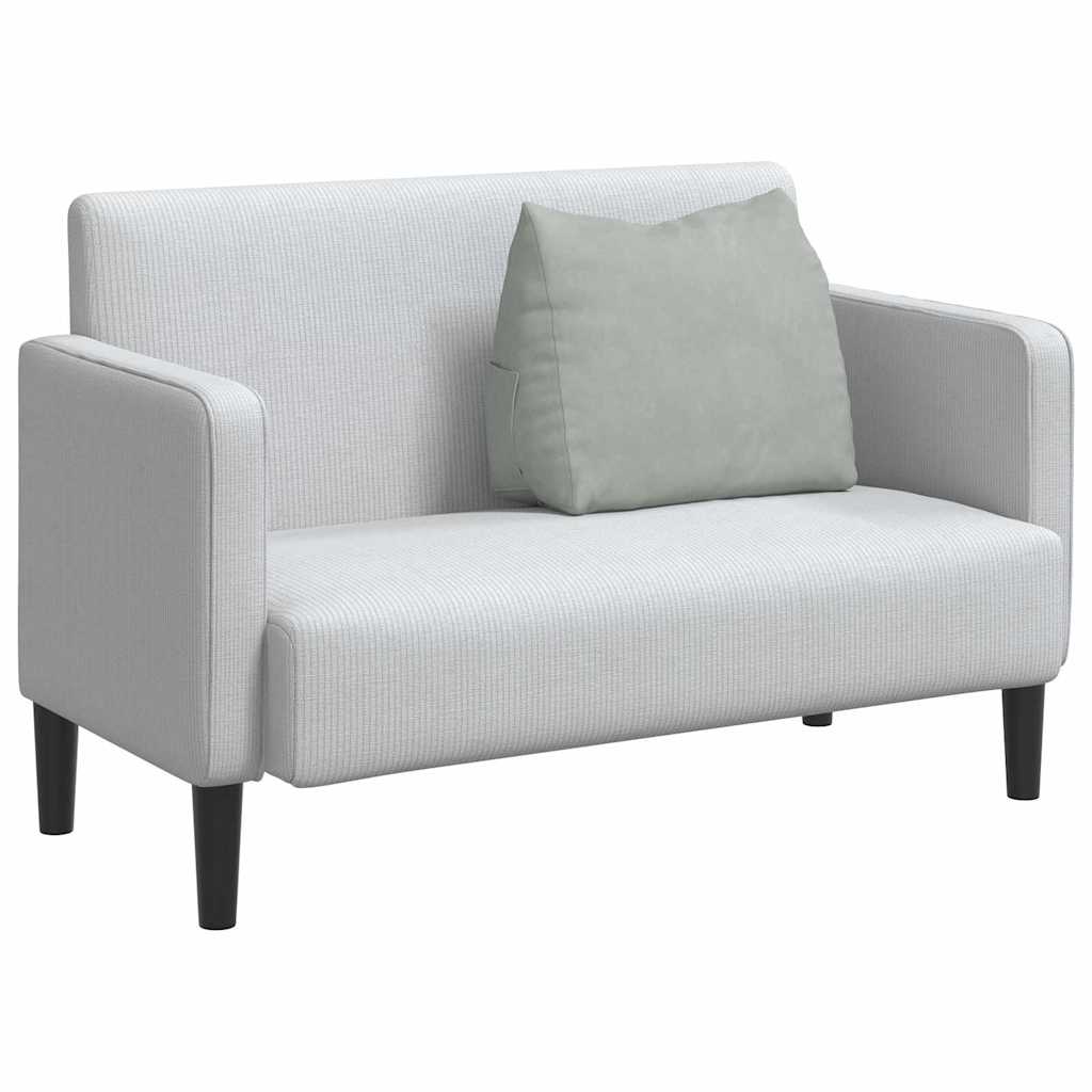 Rückenkissen Hellgrau 60 x 20 x 50 cm Cordstoff