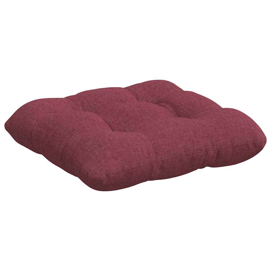 vidaXL Sitzkissen 4 pcs Weinrot 40 x 40 x 12 cm Stoff