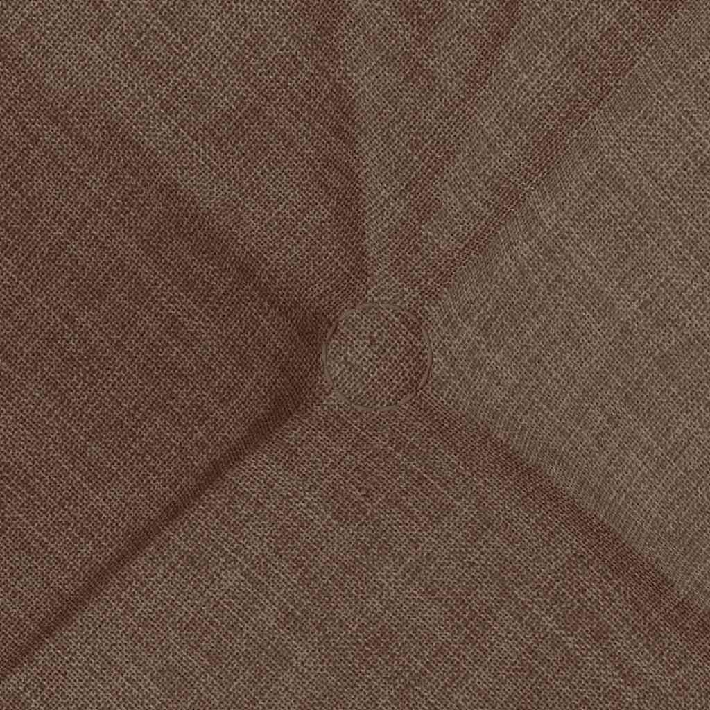 vidaXL Sitzkissen 4 pcs Braun 40 x 40 x 12 cm Stoff