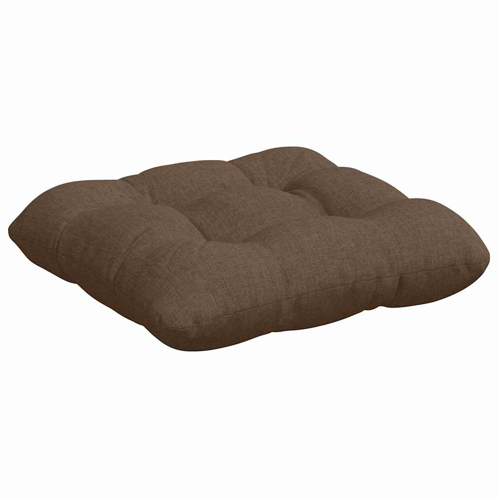 vidaXL Sitzkissen 4 pcs Braun 40 x 40 x 12 cm Stoff