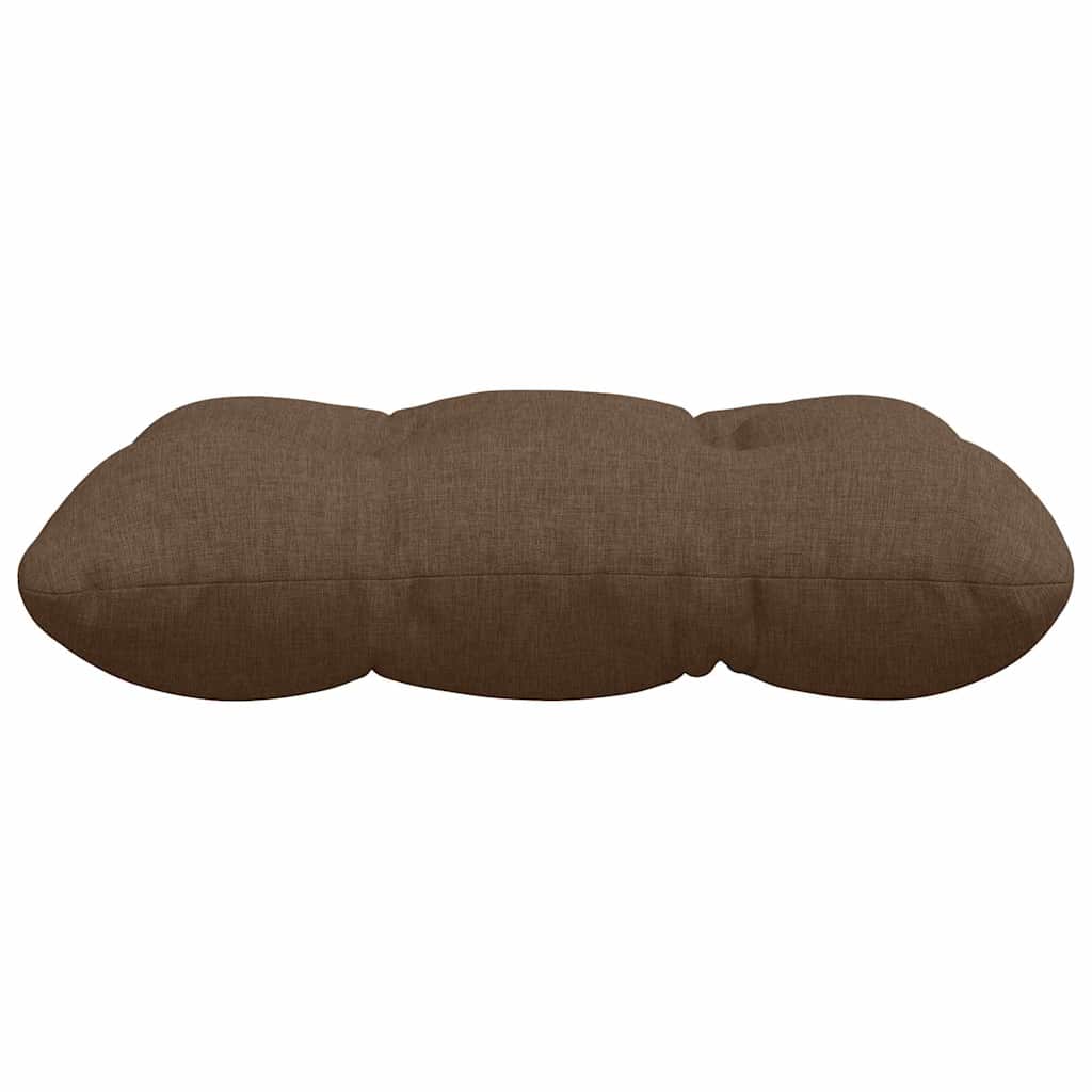 vidaXL Sitzkissen 4 pcs Braun 40 x 40 x 12 cm Stoff
