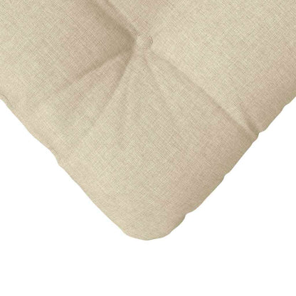 vidaXL Sitzkissen 4 pcs Creme 40 x 40 x 12 cm Stoff
