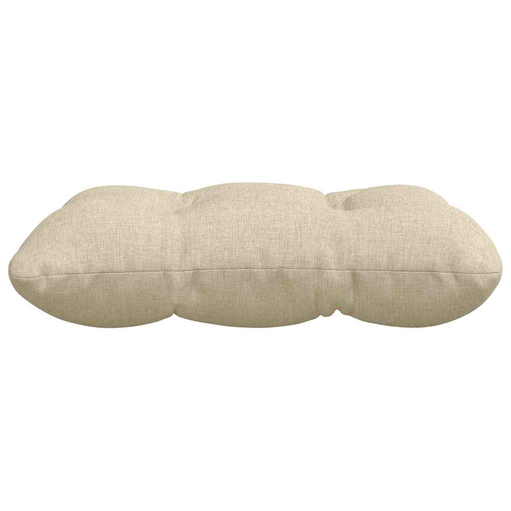 vidaXL Sitzkissen 4 pcs Creme 40 x 40 x 12 cm Stoff
