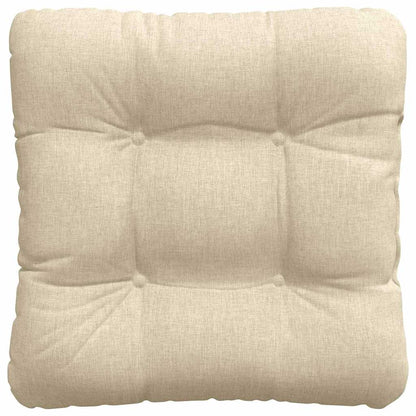 vidaXL Sitzkissen 4 pcs Creme 40 x 40 x 12 cm Stoff